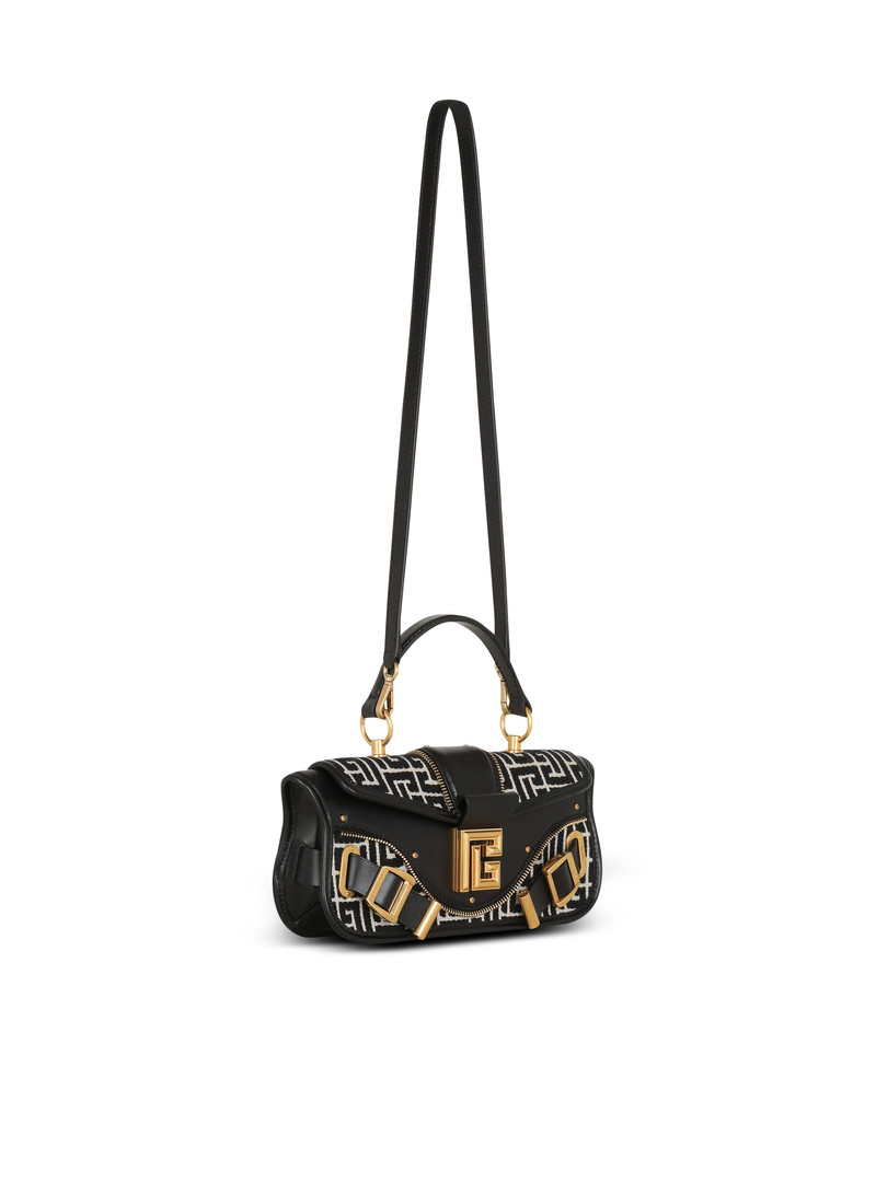 Blaze leather clutch bag with jacquard monogram 3