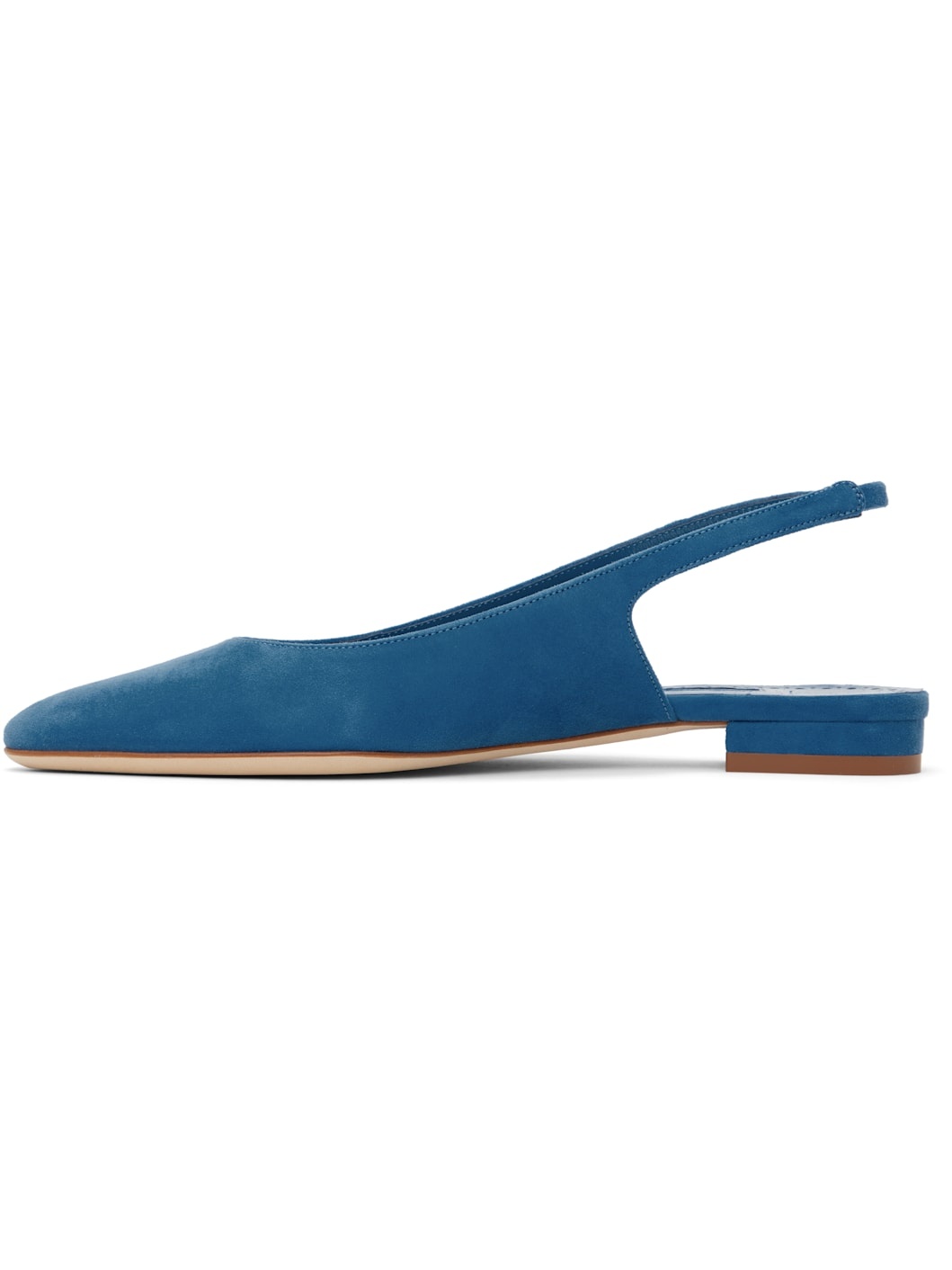 Blue Sawra Slingback Ballerina Flats - 3