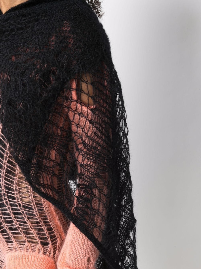 Spider knitted poncho 5