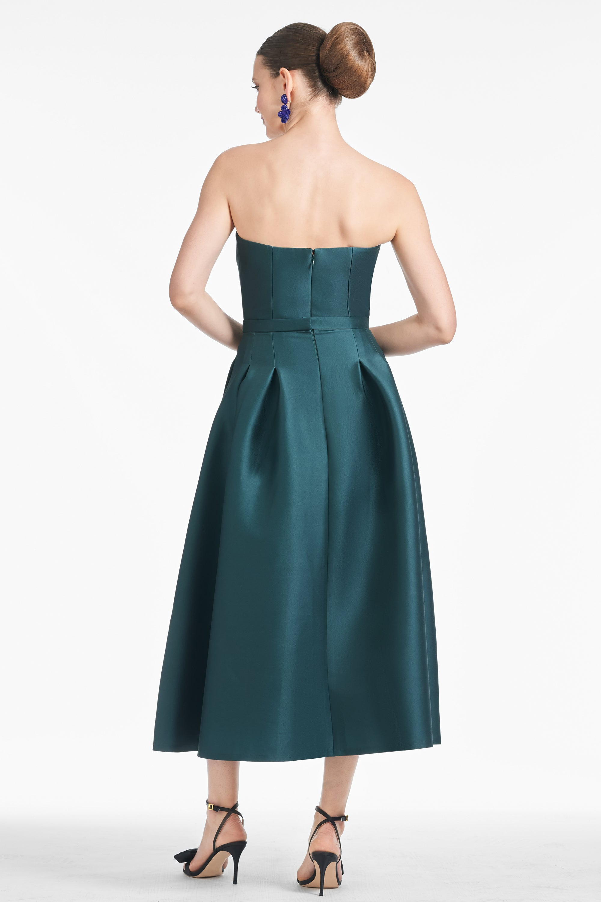 Shay Dress - Forest Green Placement Ikat - 5