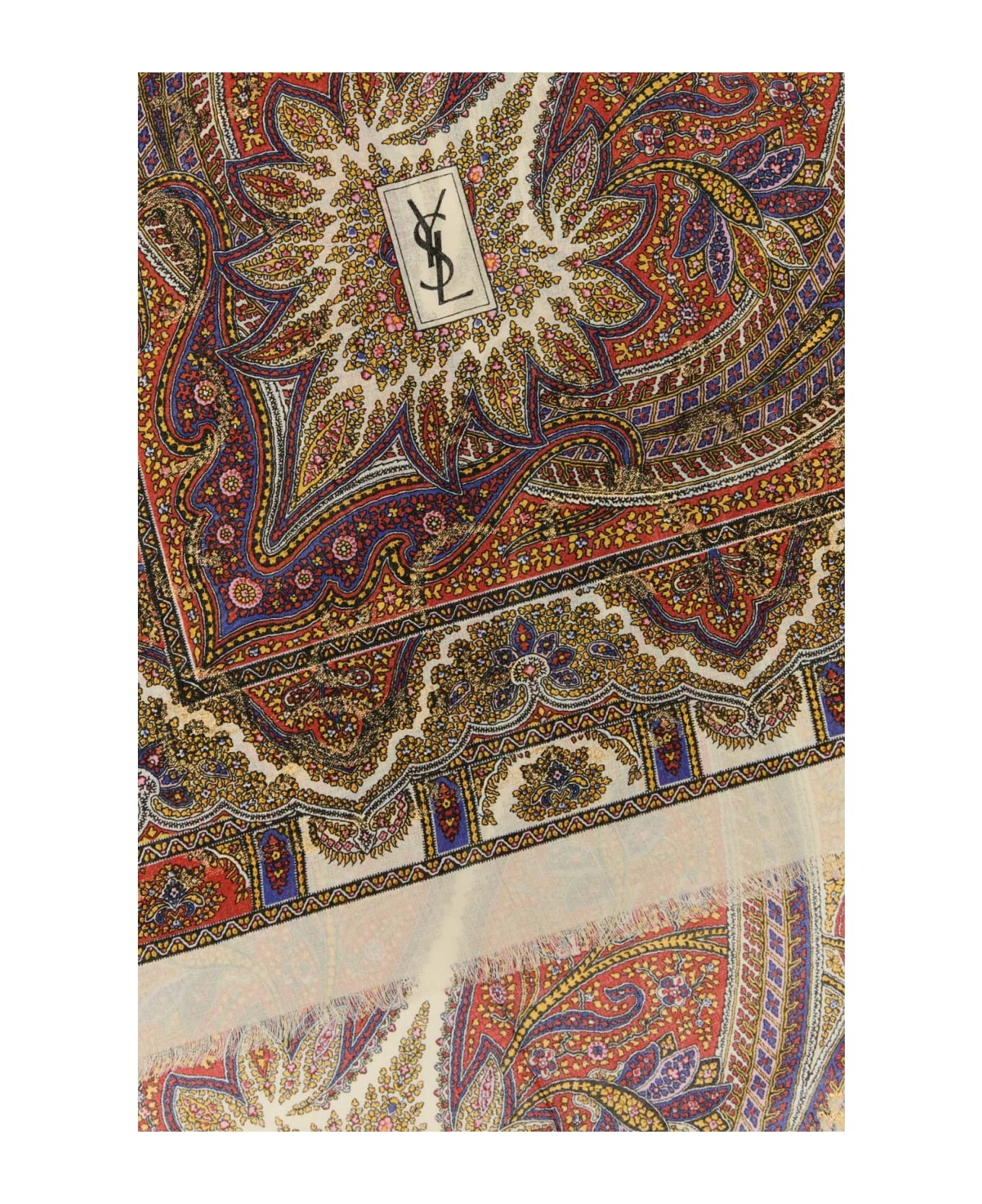 Embroidered Modal Blend Scarf - 2