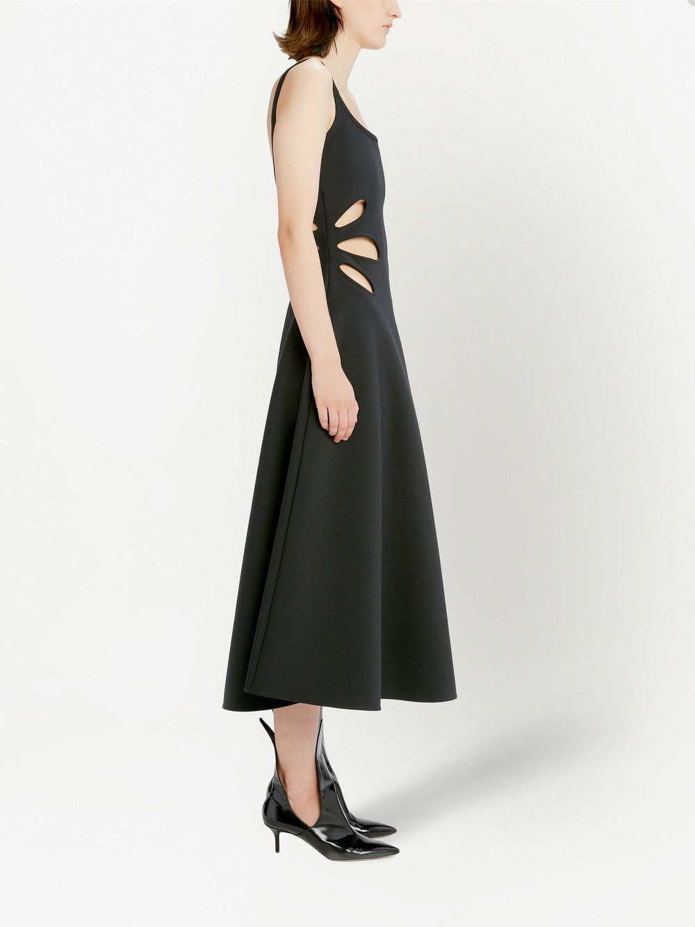 petal cut-out detail dress - 2