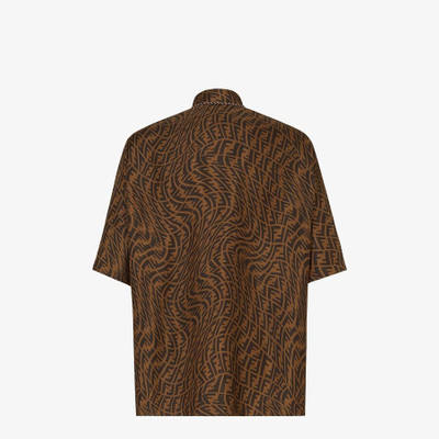 FENDI Brown silk shirt outlook