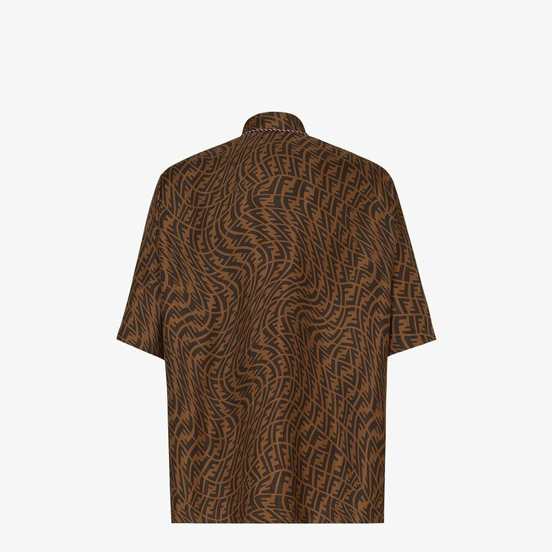 FENDI Brown silk shirt outlook