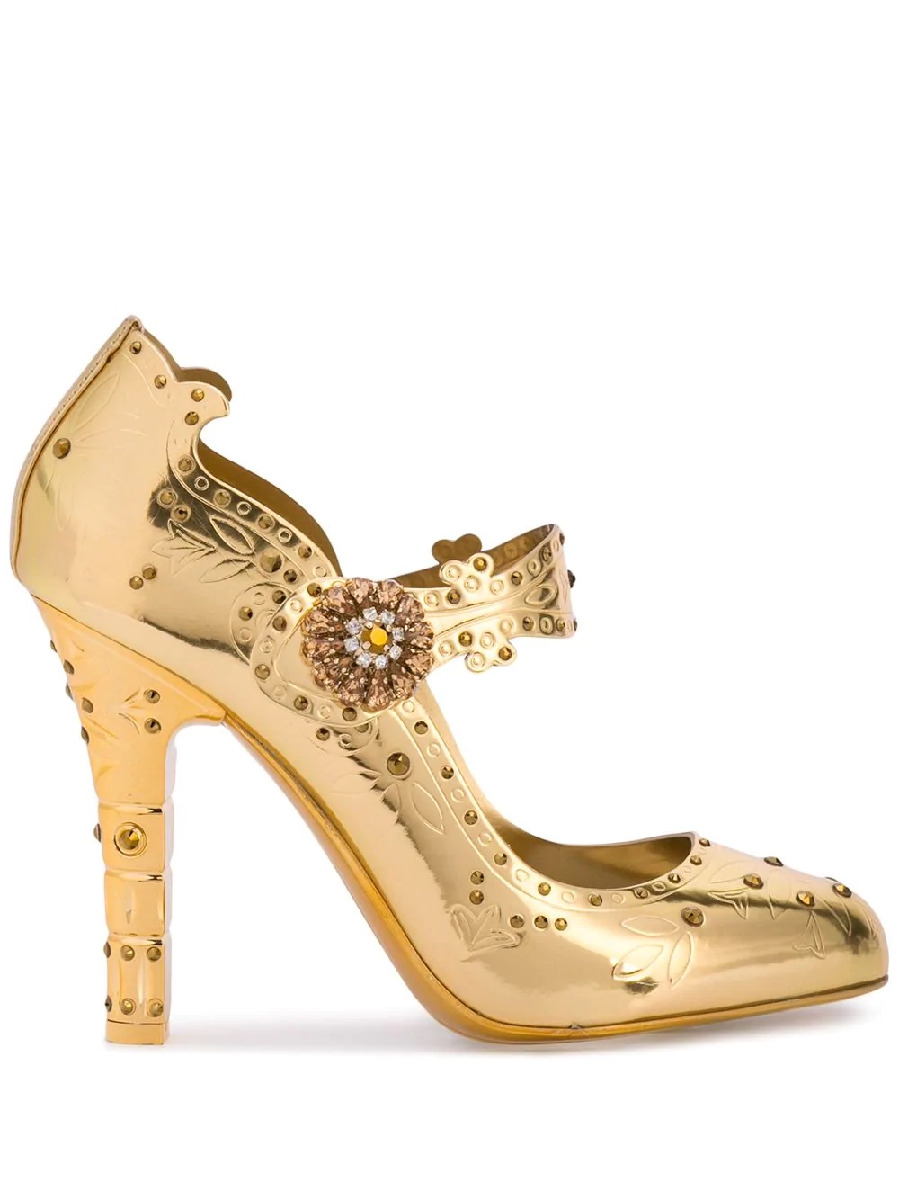 embellished mary jane pumps - 1