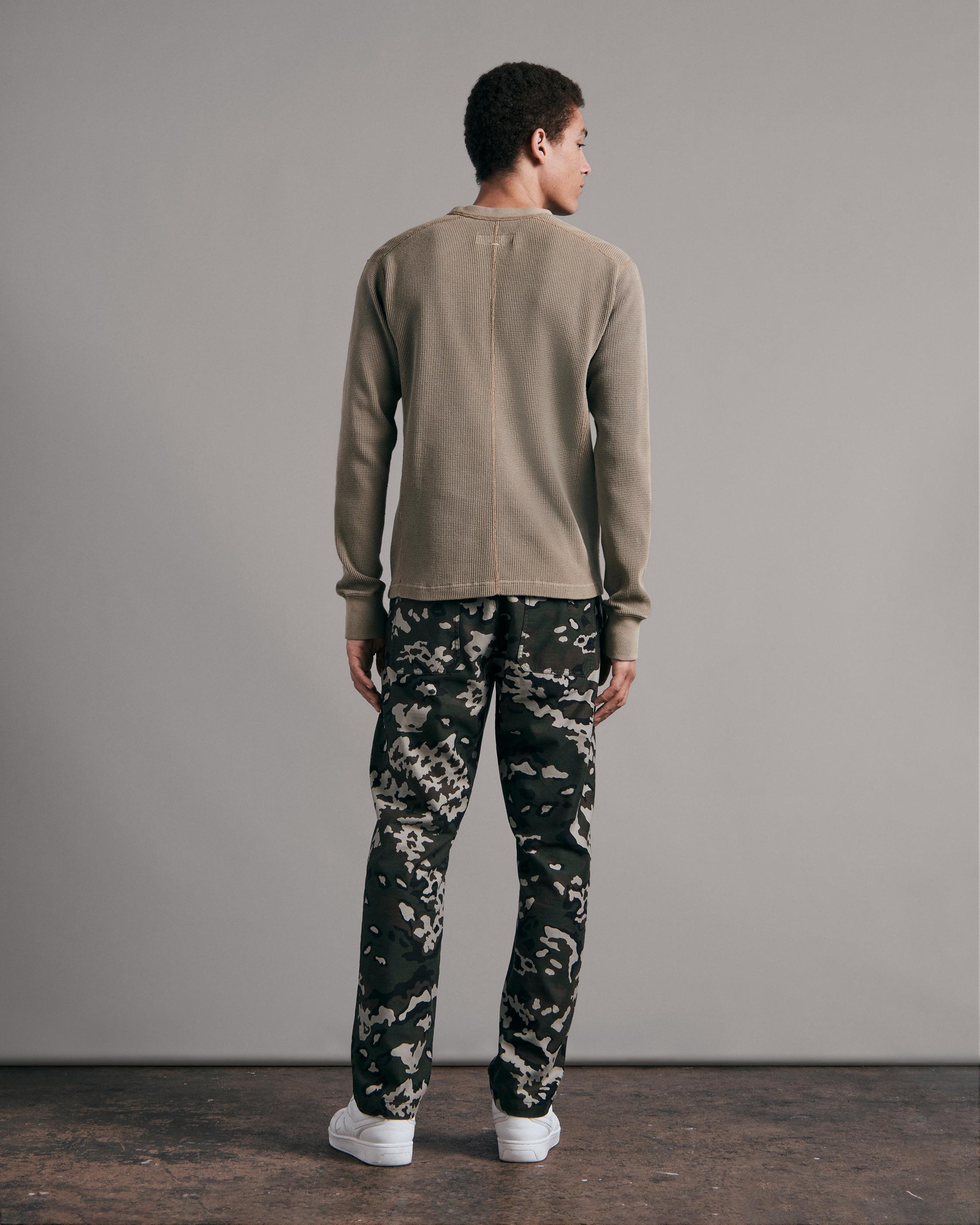 Garment Dyed Waffle Crew
Cotton T-Shirt - 5