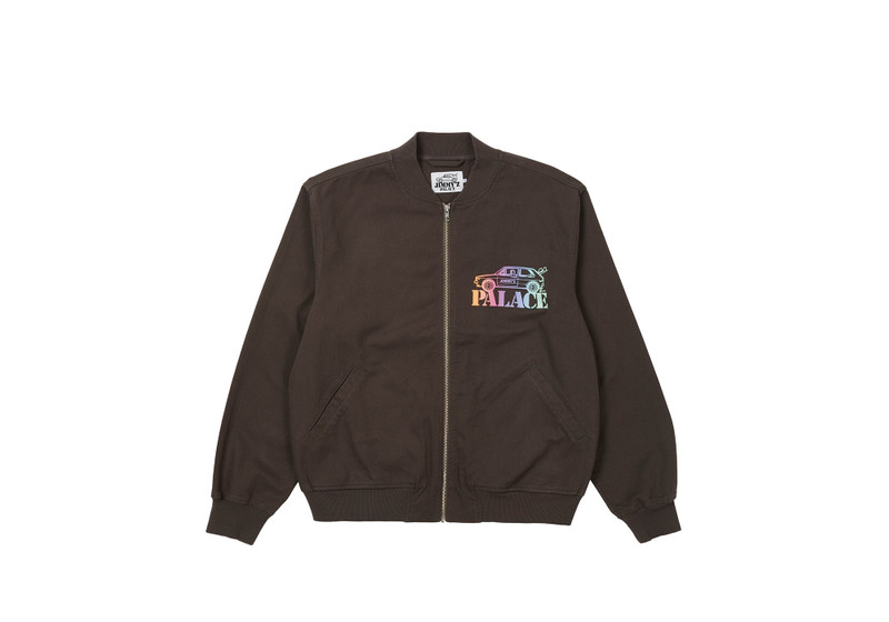 PALACE PALACE JIMMY'Z WASHED TWILL BOMBER GREY outlook