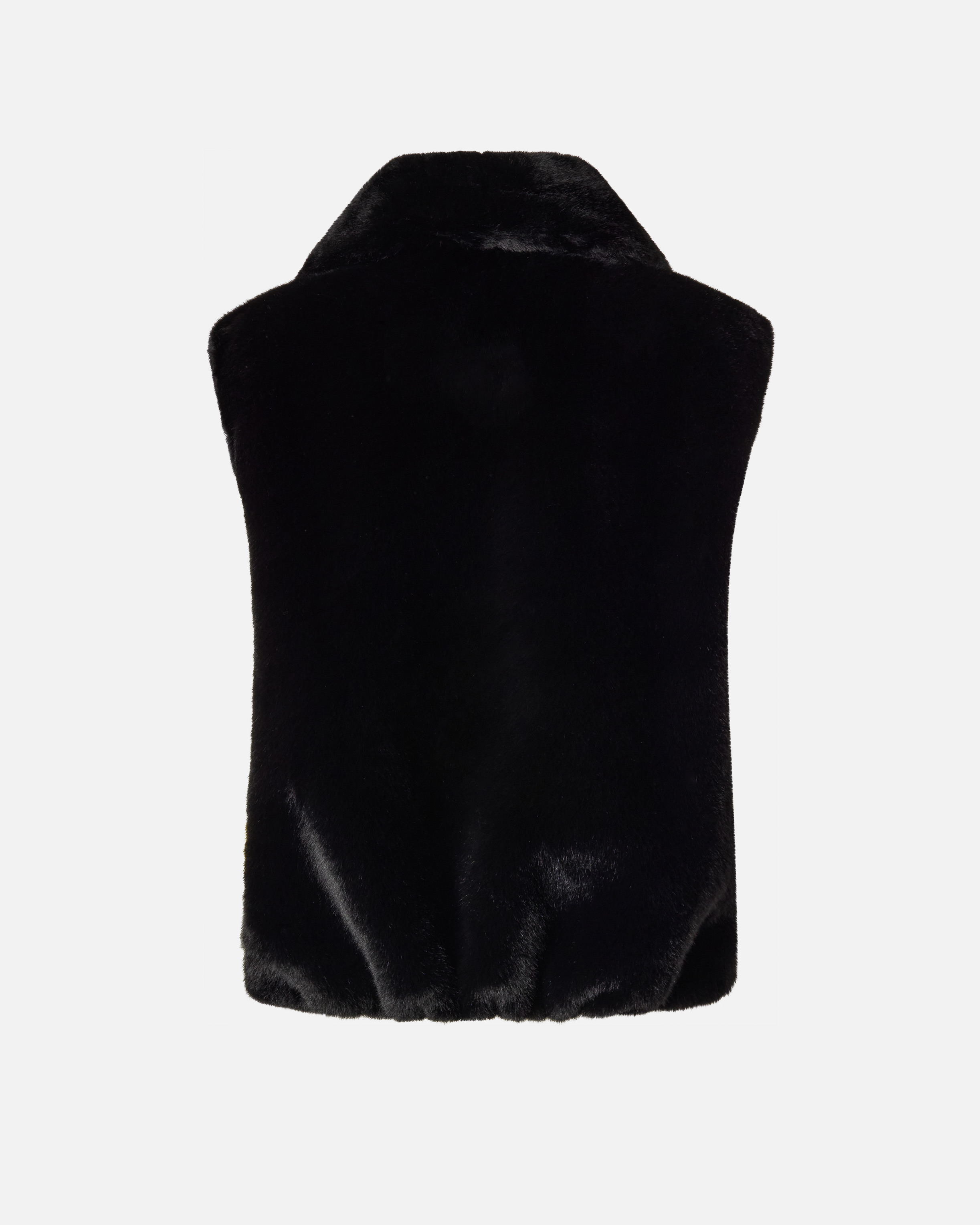 FAUX FUR GILET WITH ZIP - 2