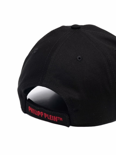 PHILIPP PLEIN distressed logo patch cap outlook