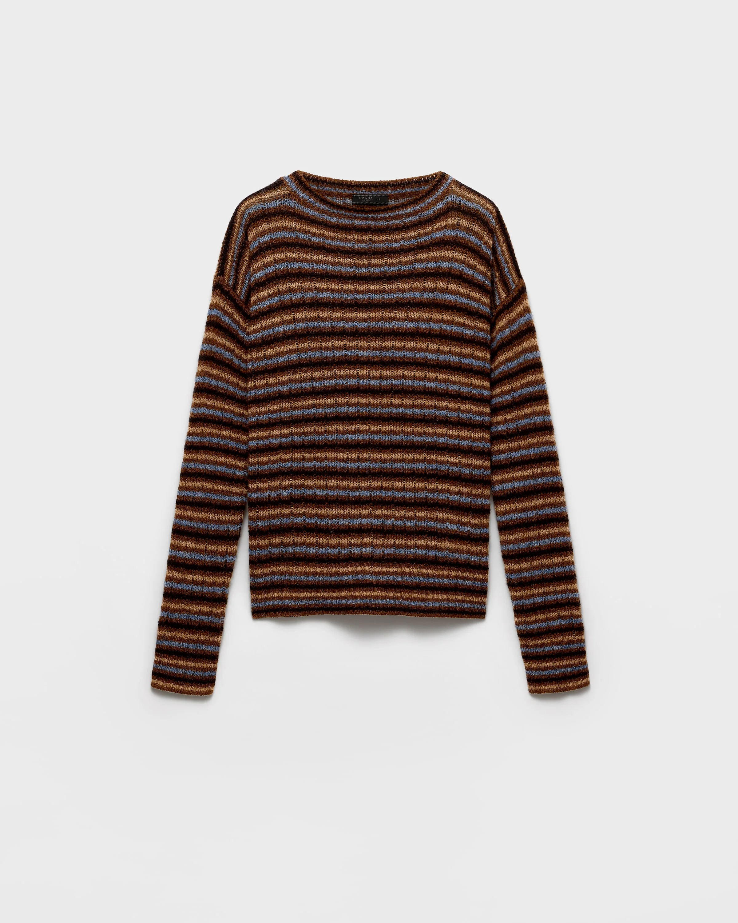 Shetland wool boat neck sweater - 1