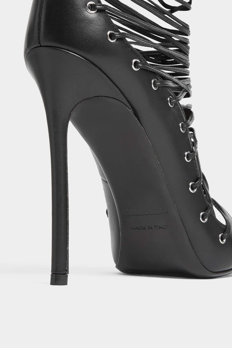 Dsquared² Riri Snakeskin Cage Sandals - Black Sandals, Shoes
