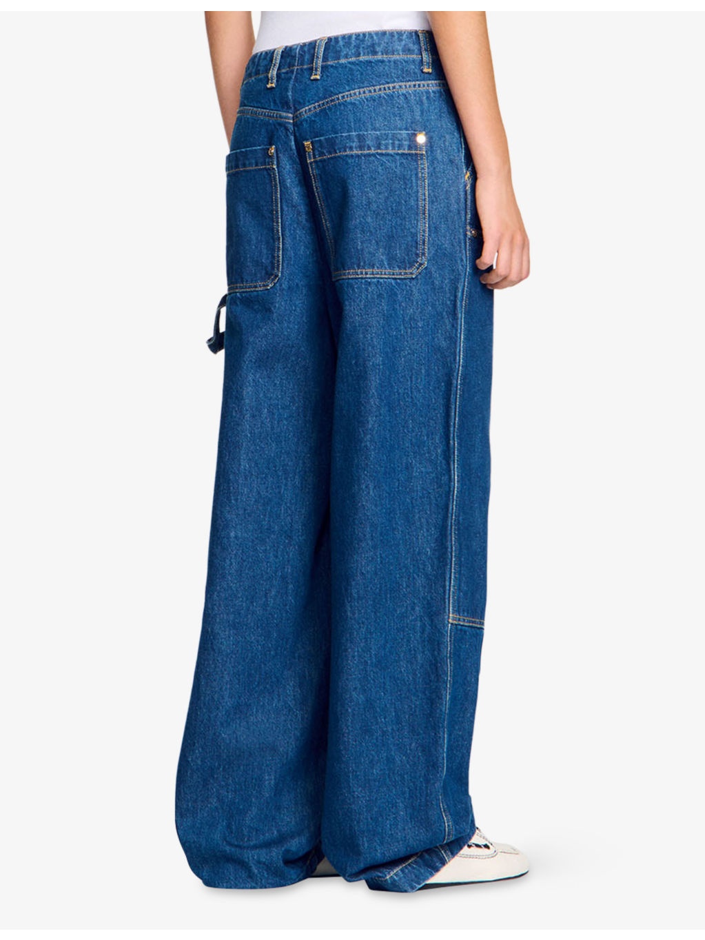 Slip-Pocket Loose-Fit High-Rise Denim Jeans - 4