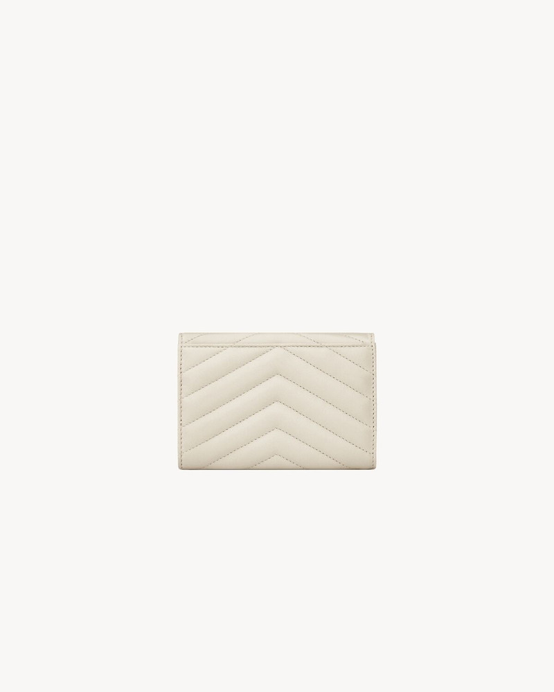 SAINT LAURENT CASSANDRE MATELASSÉ SMALL ENVELOPE WALLET IN LAMBSKIN outlook