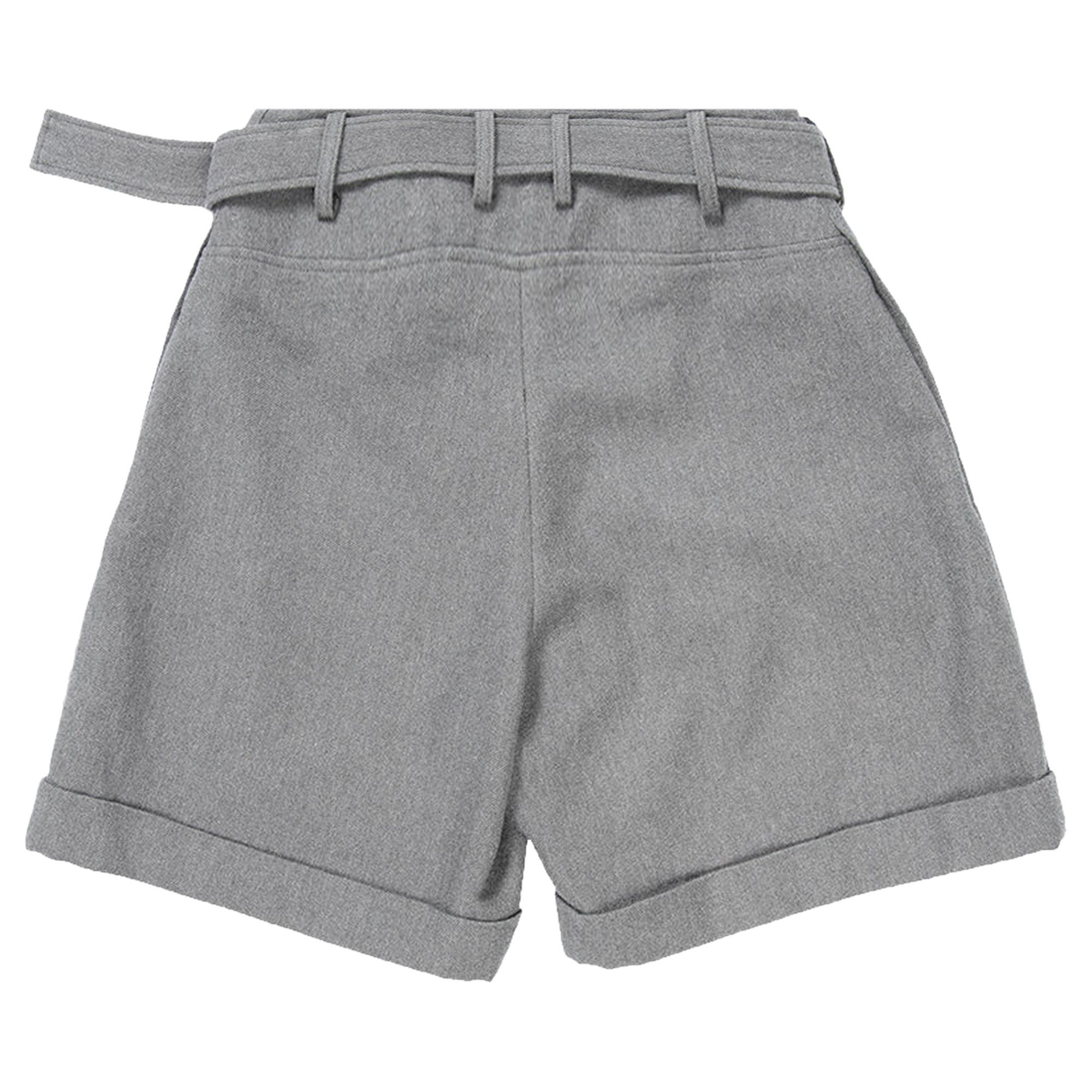 Yohji Yamamoto Bellted Short Pants 'Grey' - 2