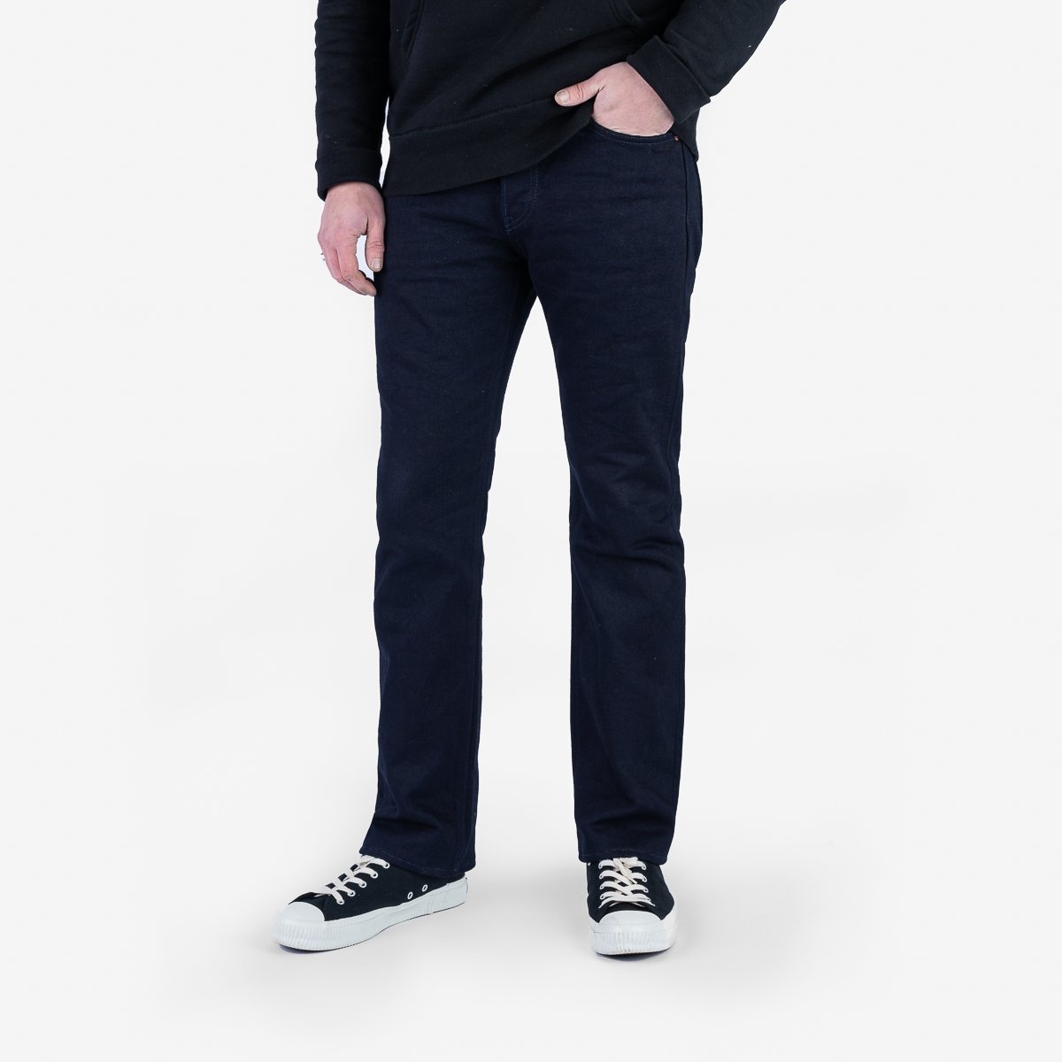 IH-666S-14ii 14oz Selvedge Denim Slim Straight Cut Jeans - Indigo/Indigo - 2