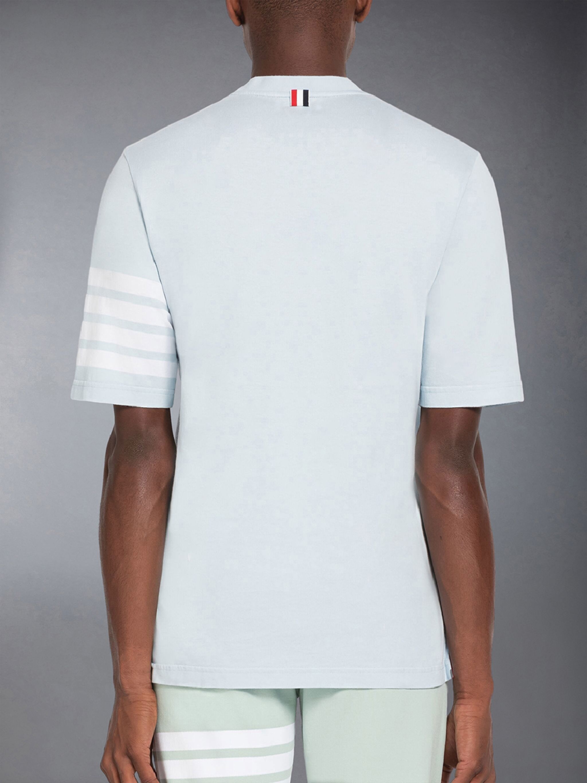 Thom Browne White 4-Bar Stripe Long Sleeve T-Shirt