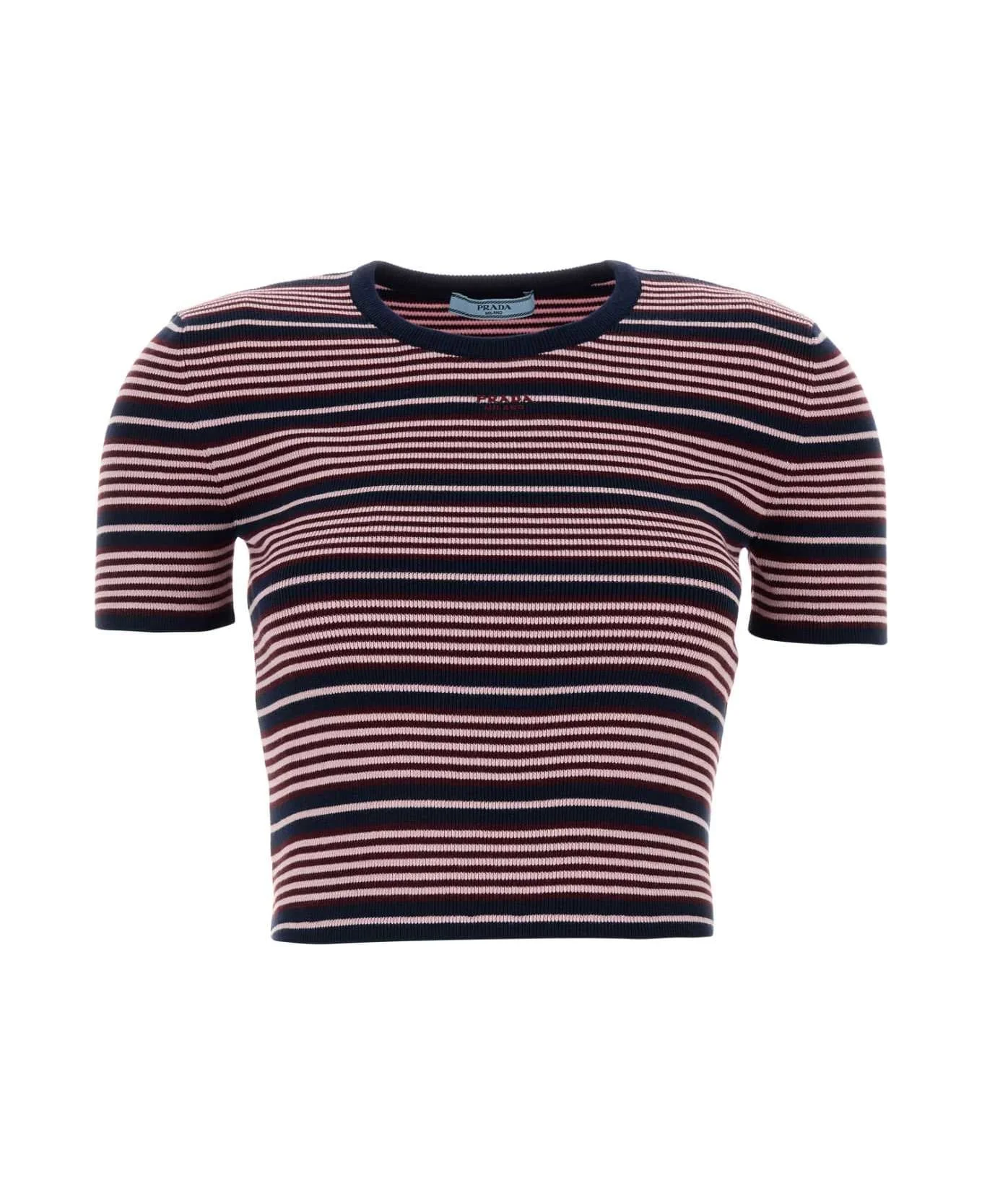 Embroidered Cotton Blend T-shirt - 1