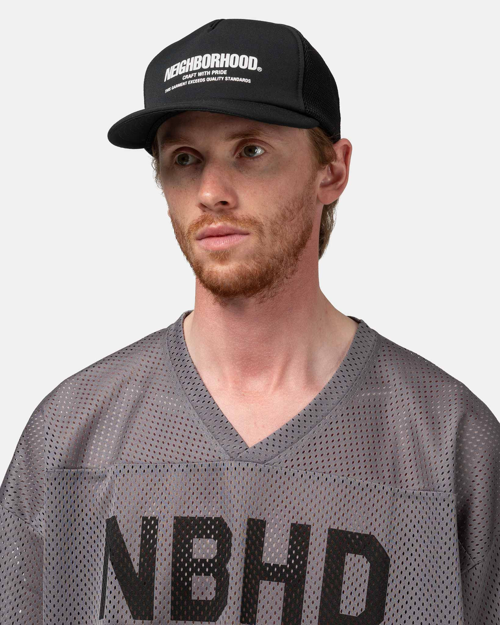 帽子 NEIGHBORHOOD MESH CAP-1 Neighborhood Men's 1 Mesh Cap in Black Neighborhood