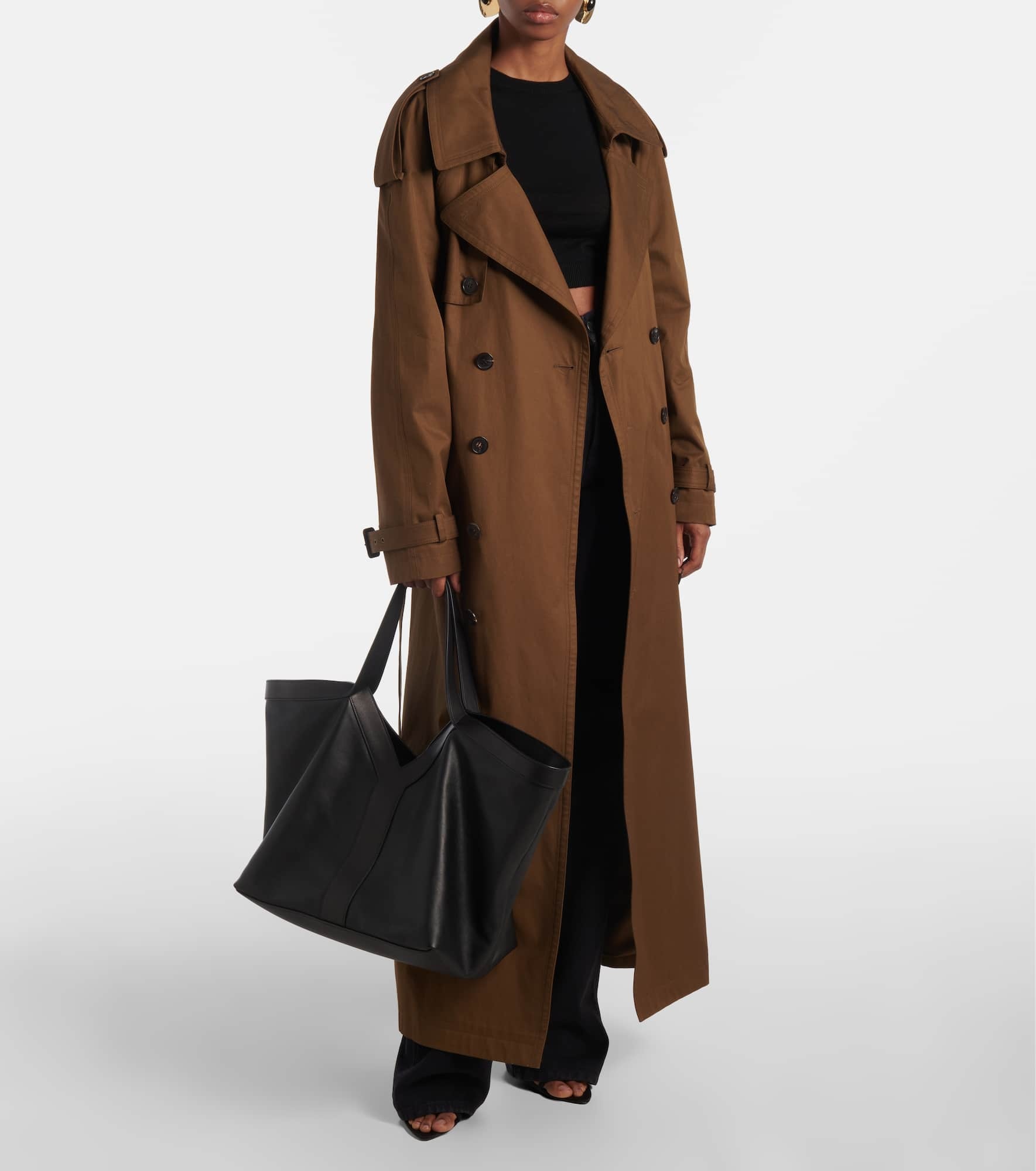 Y leather tote bag - 5