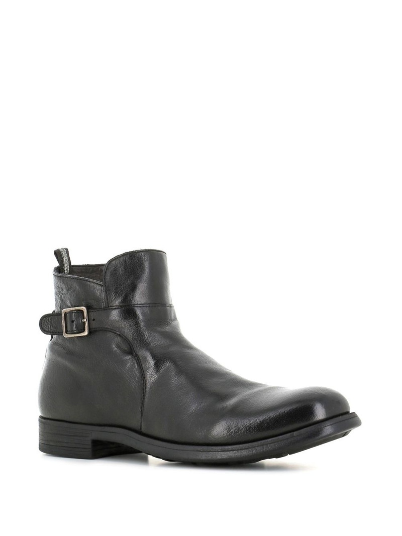 OFFICINE CREATIVE buckle leather boots outlook