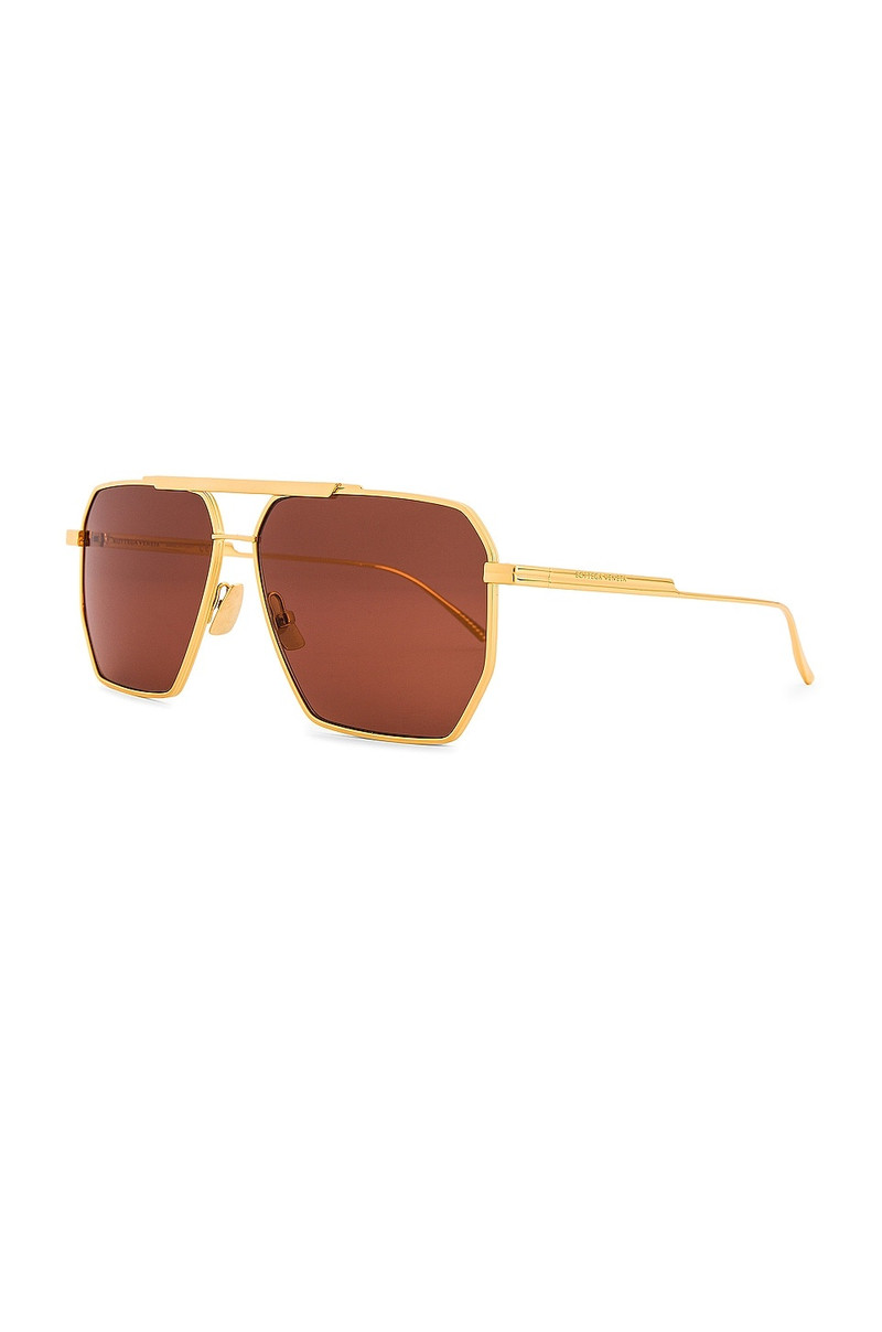 Bottega Veneta Light Ribbon Pilot Sunglasses outlook