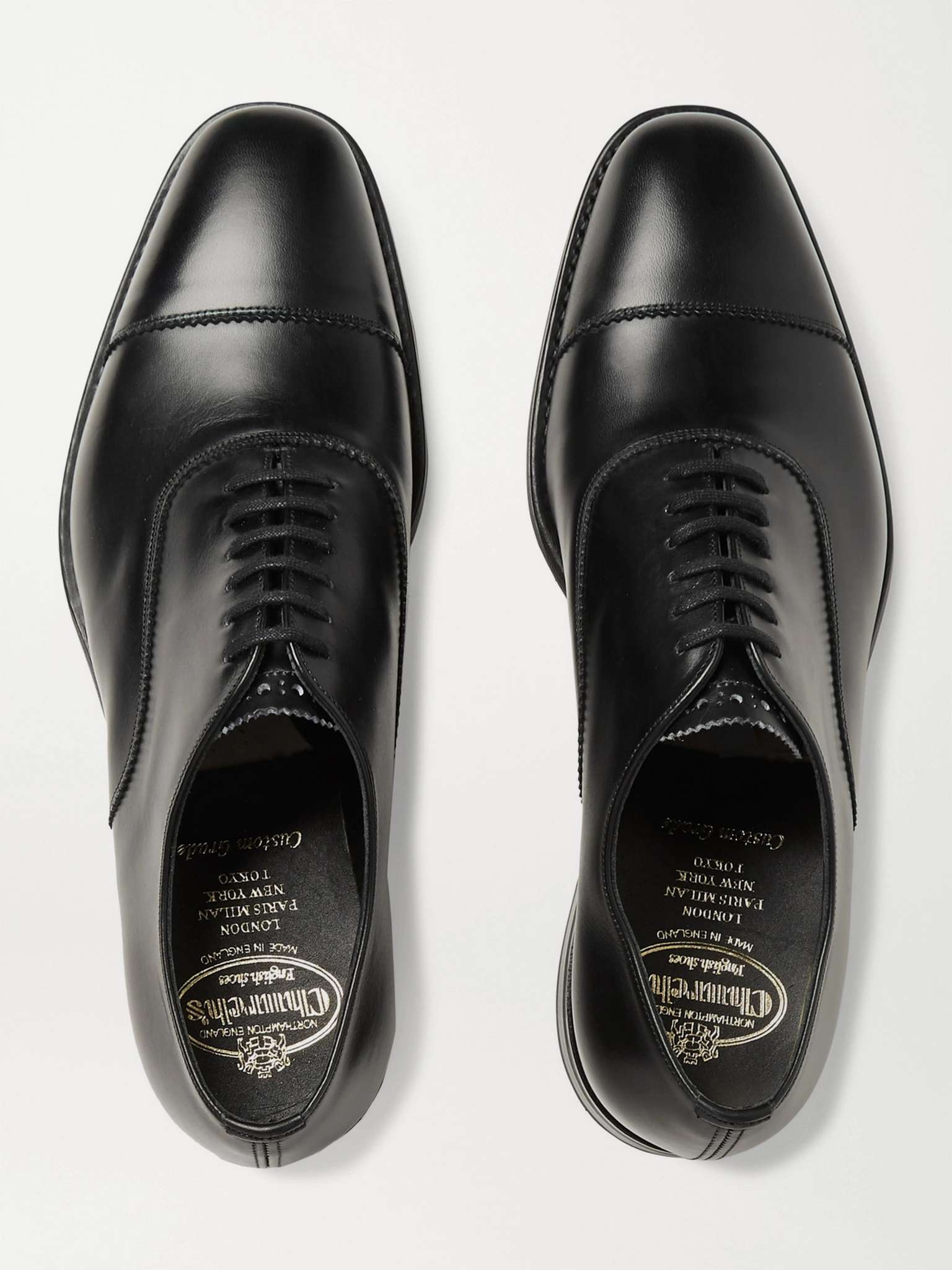 Dubai Polished-Leather Oxford Shoes - 8