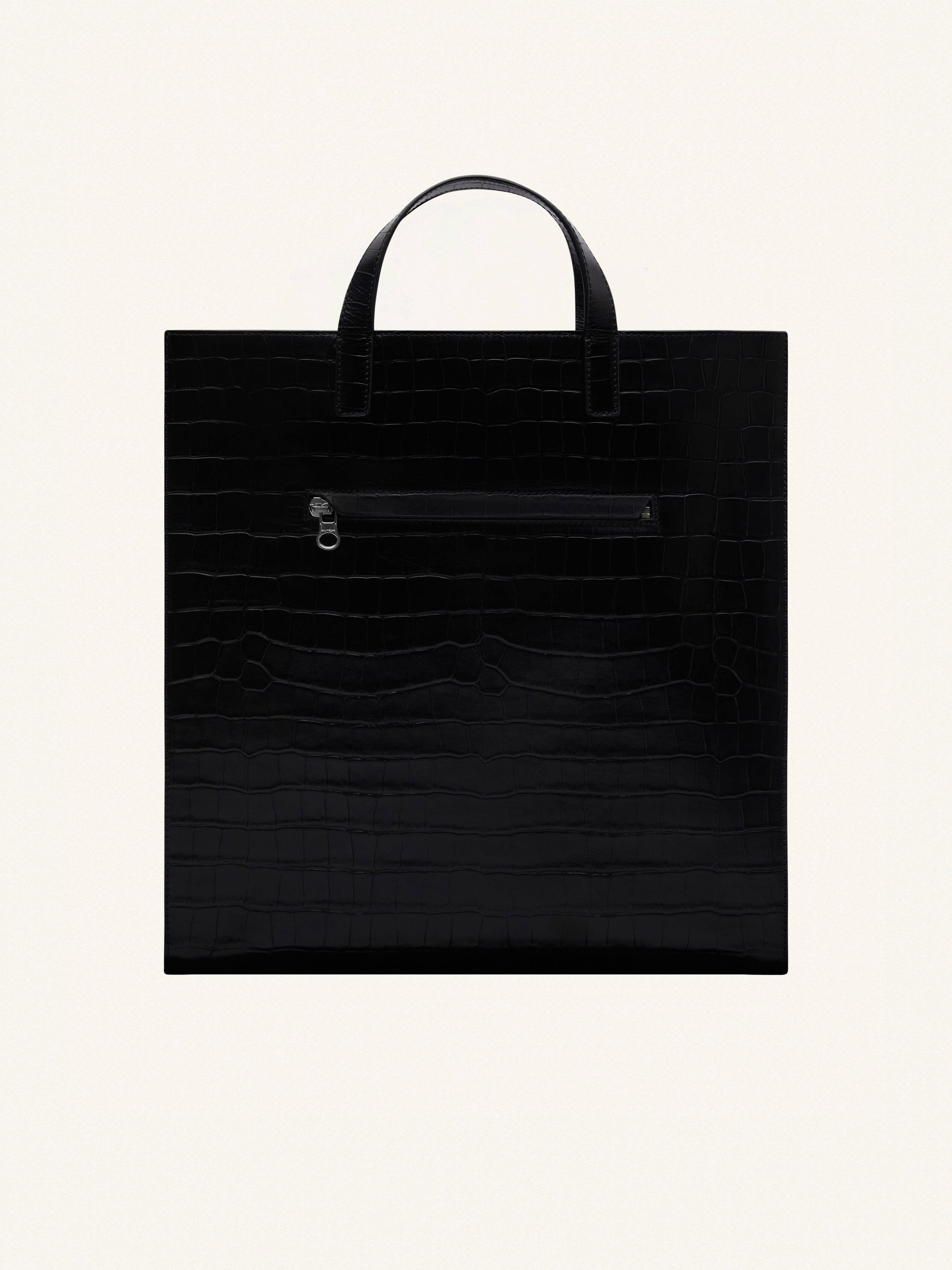HERITAGE CROCO STAMPED TOTE BAG - 2