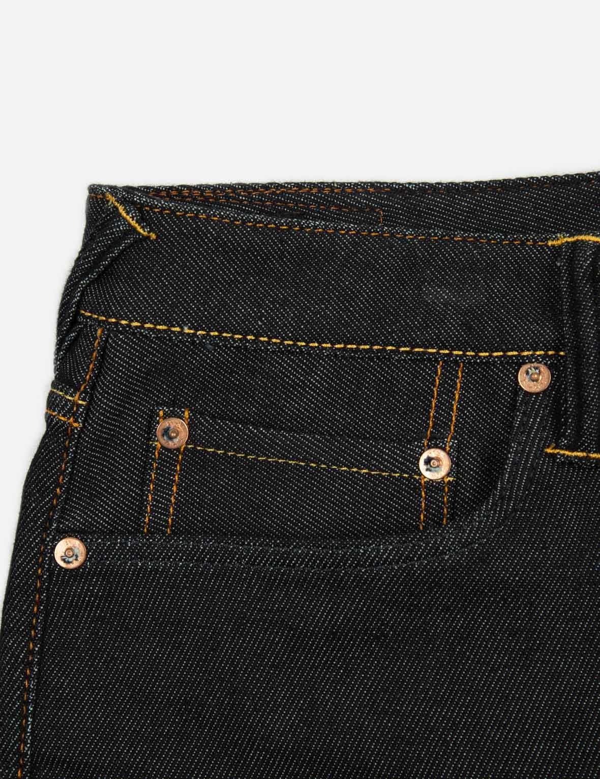 SEAGULL AND GODHEAD EMBROIDERY CROPPED FIT JEANS #2027 - 13