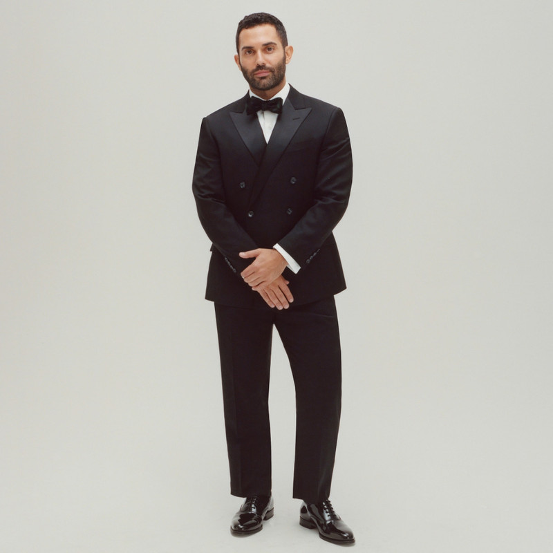 Ludlow Slim-fit tuxedo pant in Italian wool 7
