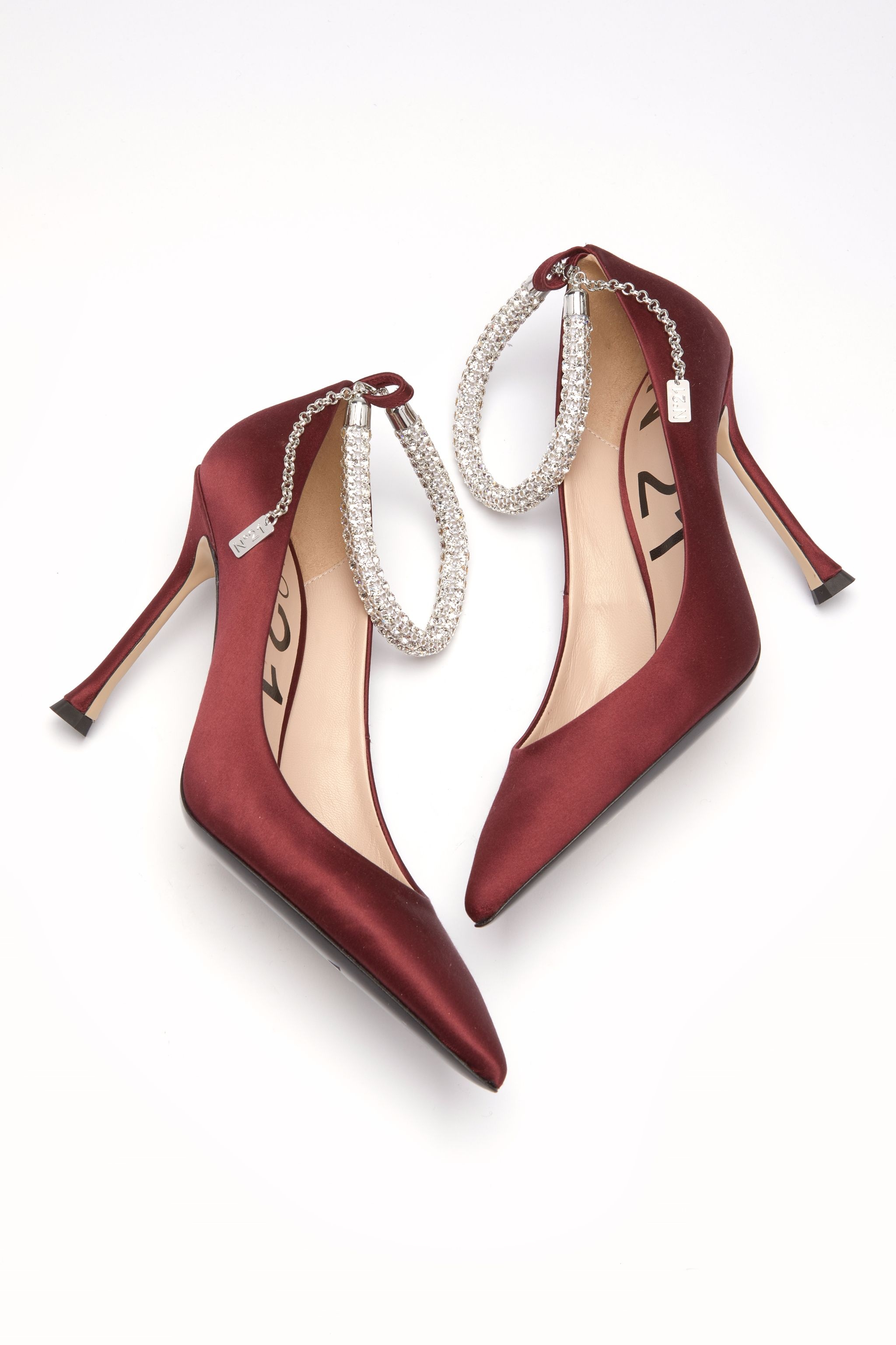 CRYSTAL-EMBELLISHED PUMPS - 4