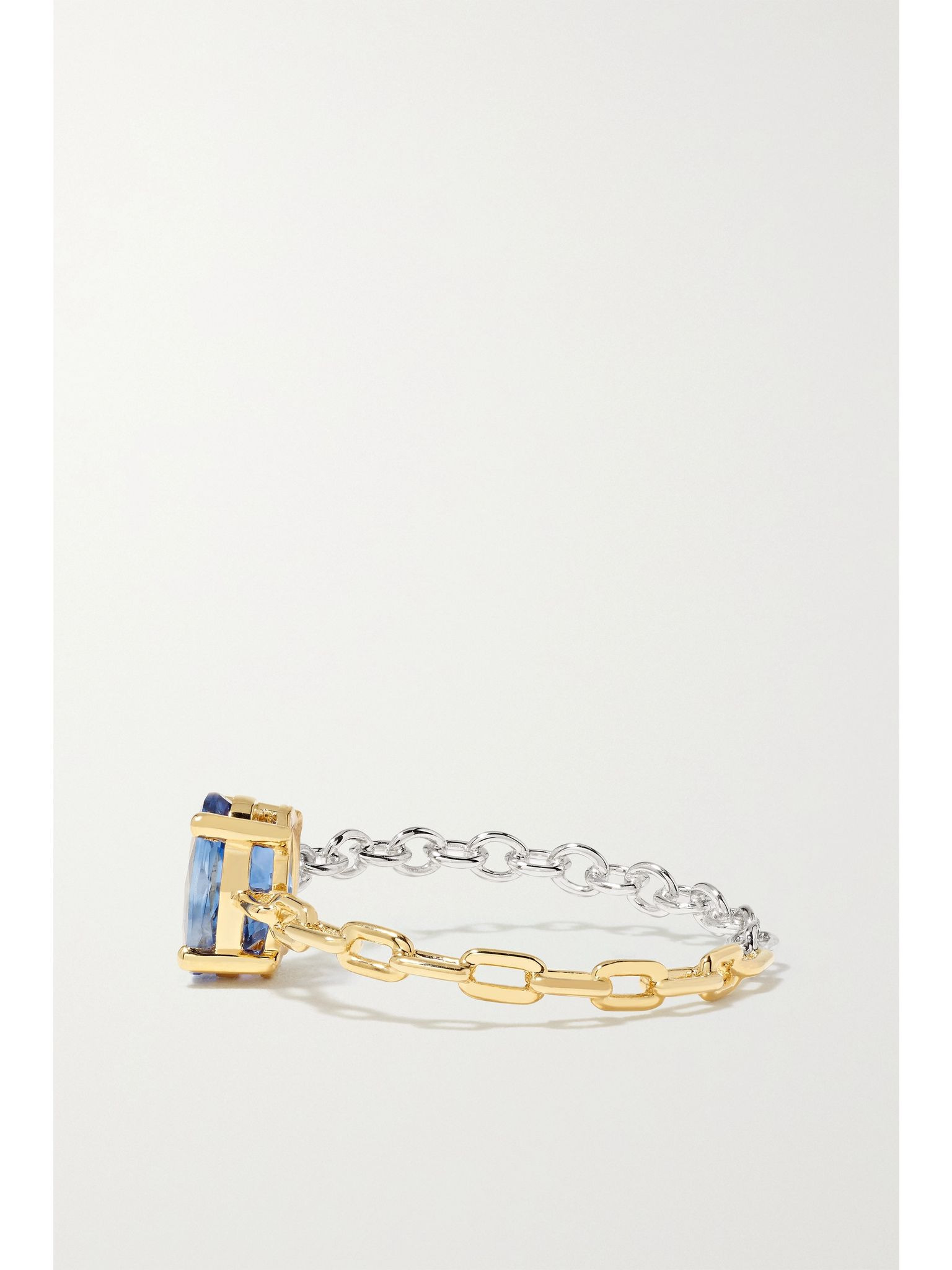 18-karat yellow and white gold sapphire ring Gold - 5