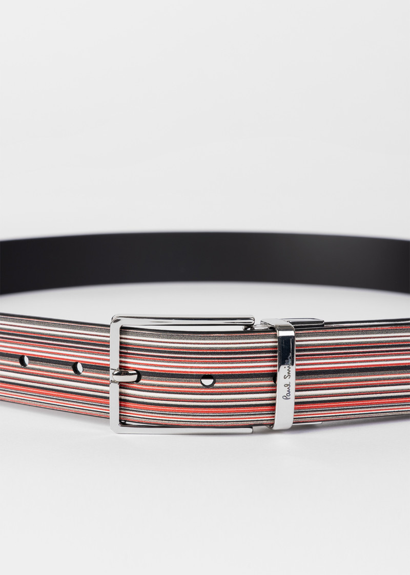 Paul Smith & Manchester United - Cut-to-Fit Reversible Leather Belt 5