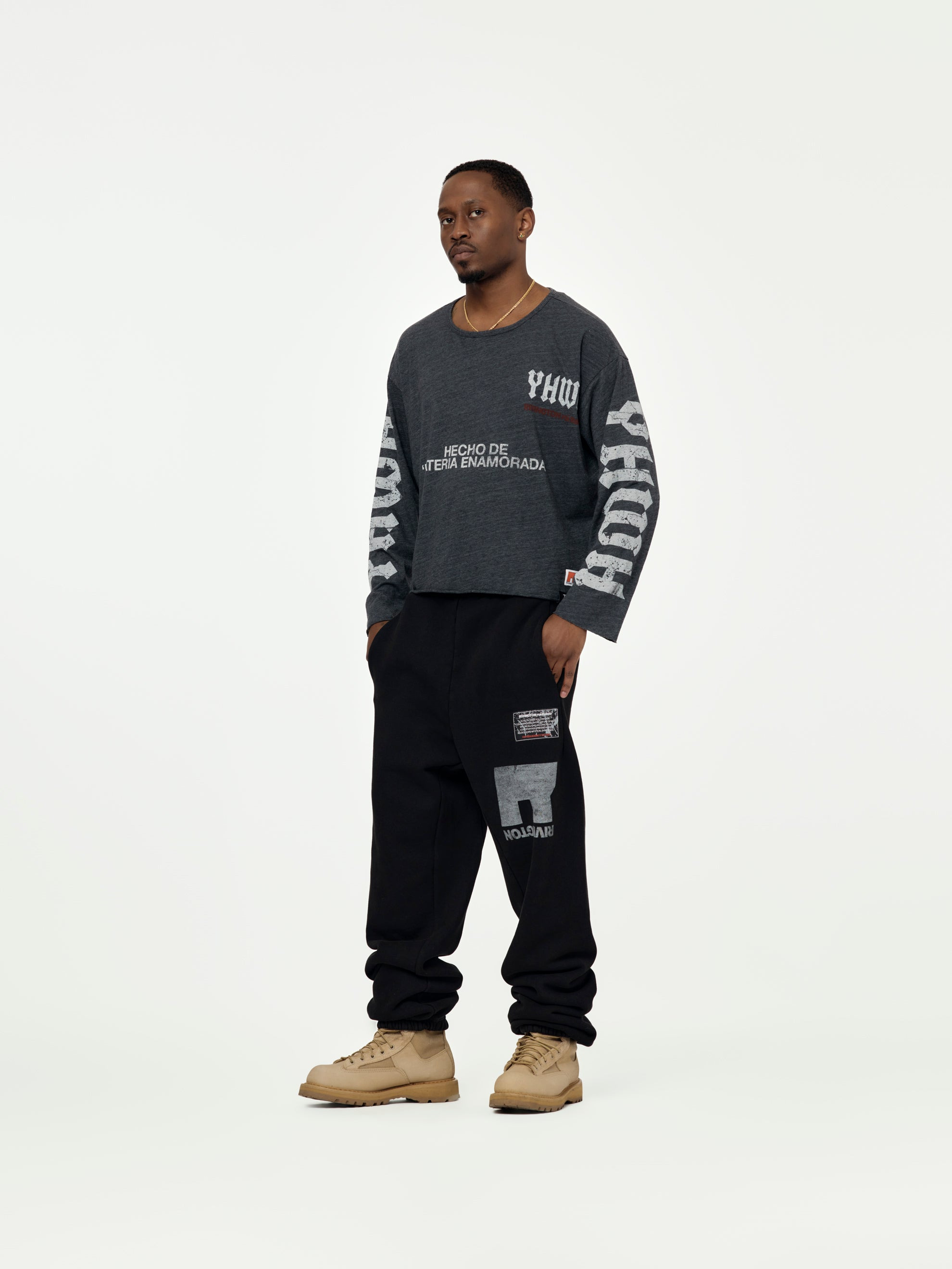 YAHWEY LS TEE (VINTAGE BLACK) - 4