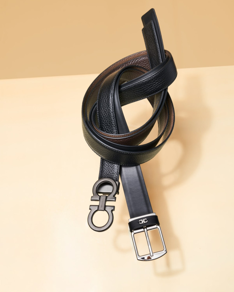FERRAGAMO Men's Reversible Gancini-Buckle Belt outlook