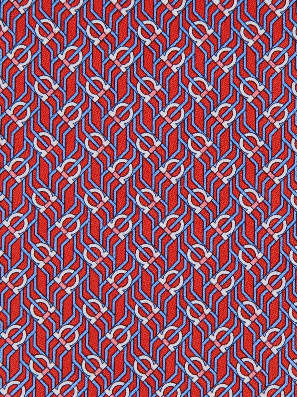 tetris-print silk tie - 3