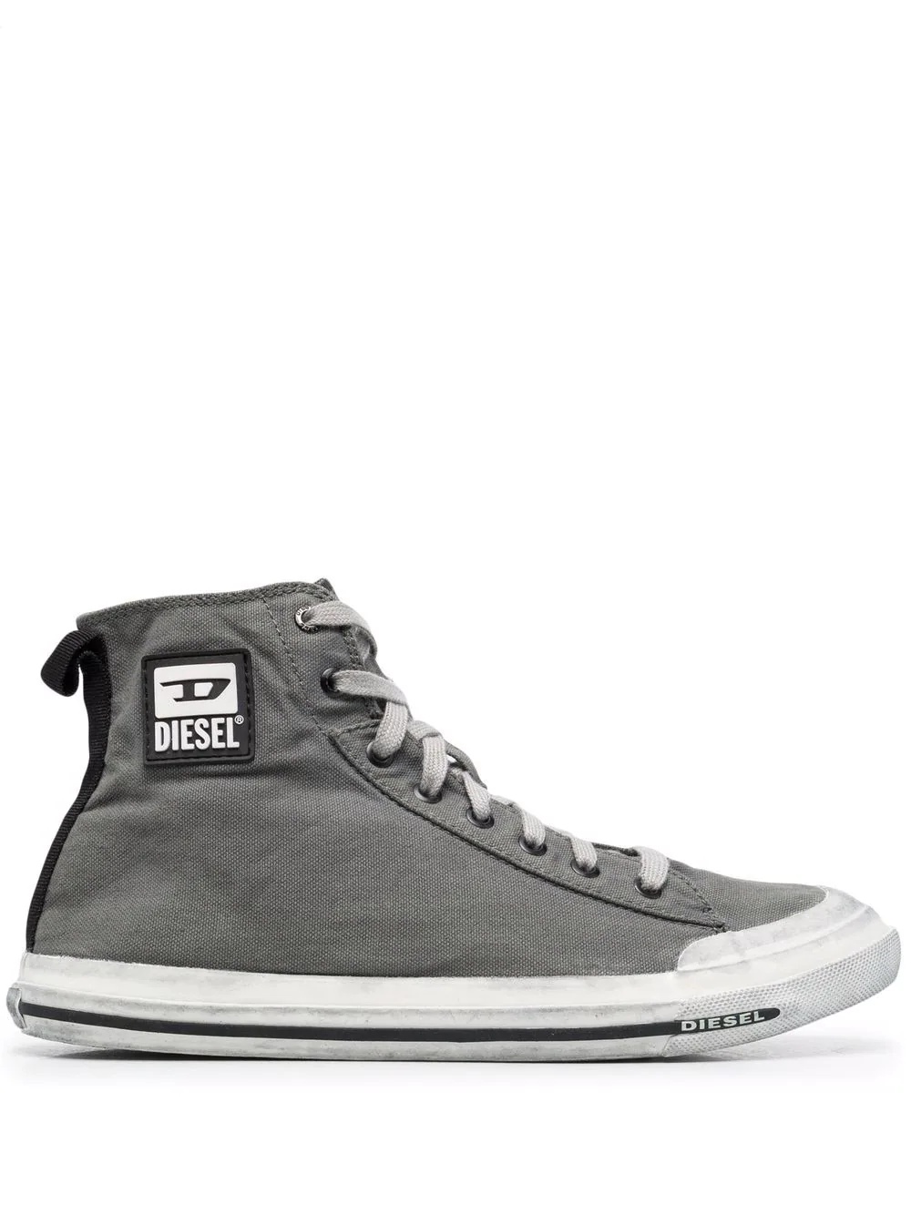 logo-patch high-top sneakers - 1