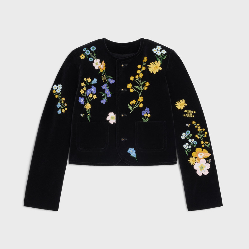 embroidered icone jacket IN velvet 1