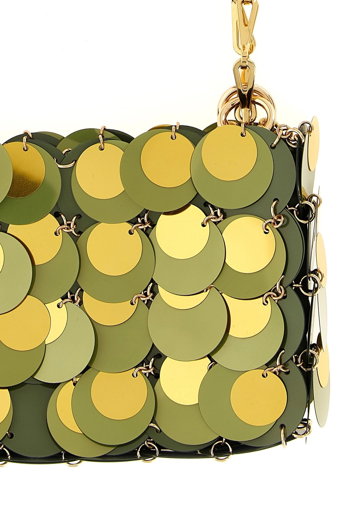 'Kaki Sparkle Nano' shoulder bag - 4