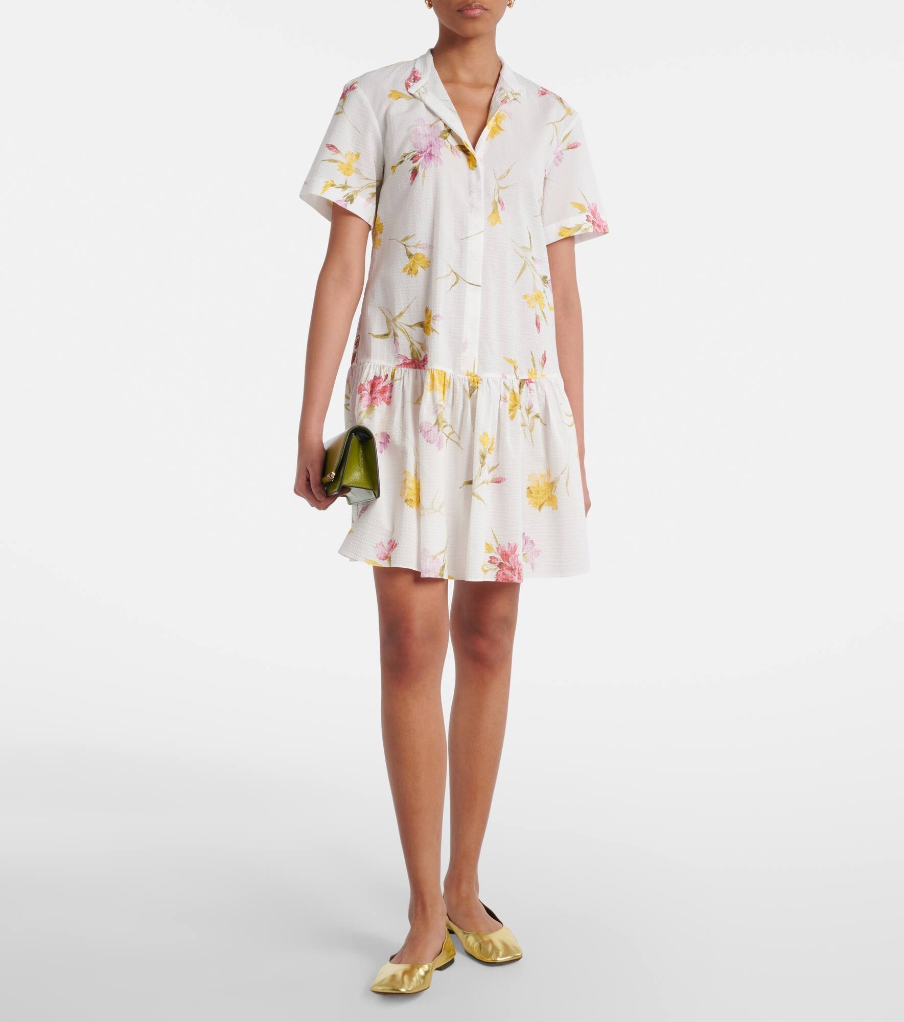 Floral cotton minidress - 2