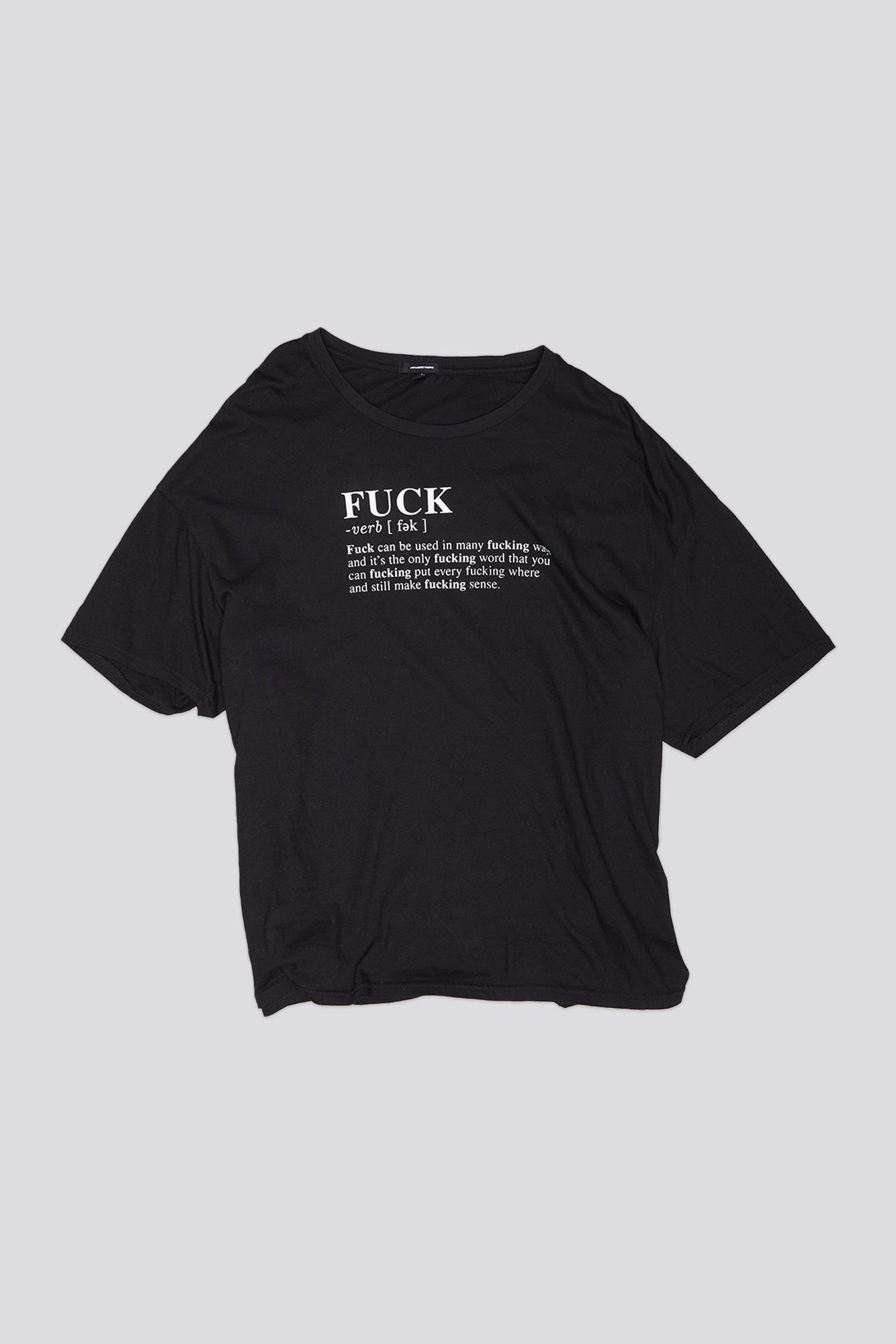 FUCK RELAXED TEE - BLACK -R13 - 5