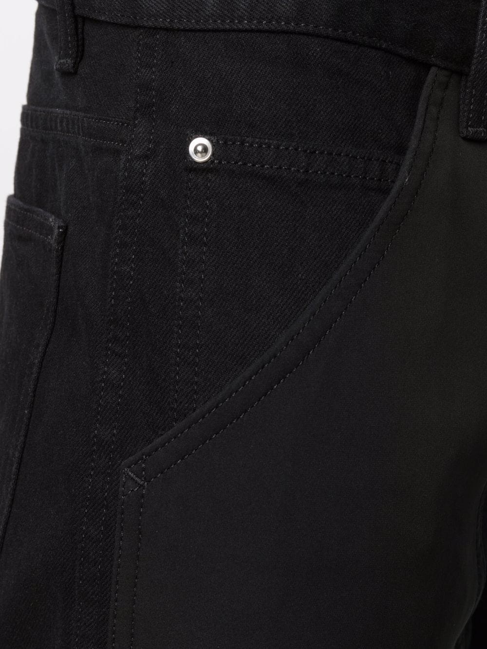 overlay-detail straight-leg jeans - 5