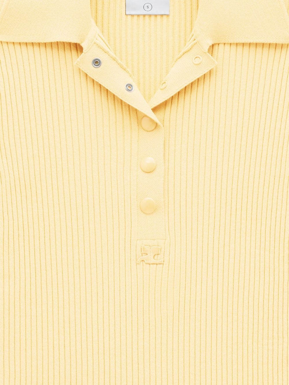 AC ribbed-knit polo shirt - 2