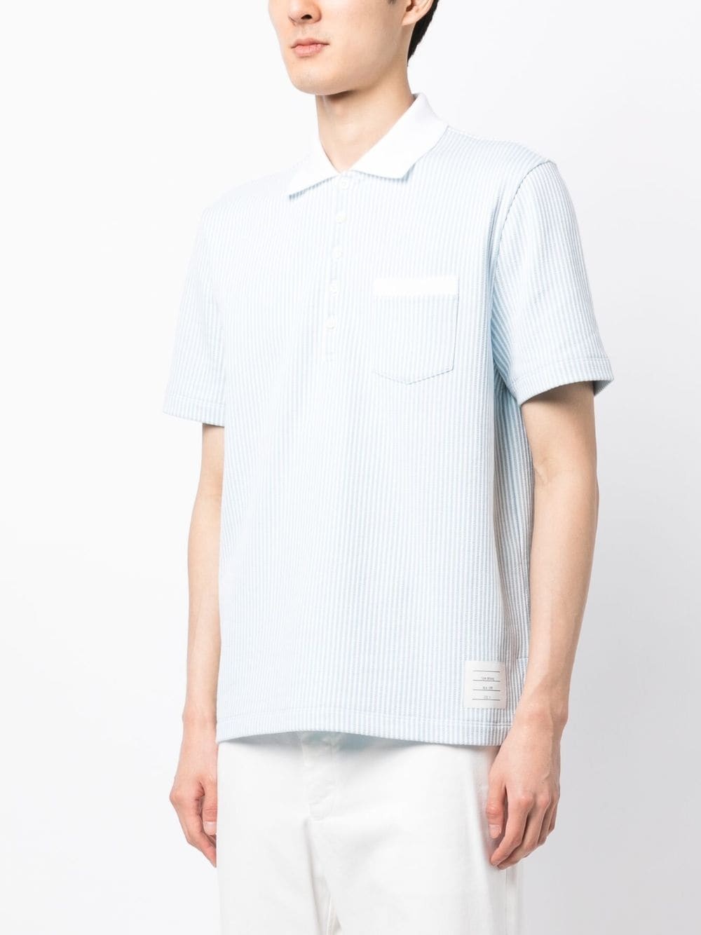 striped polo shirt - 3