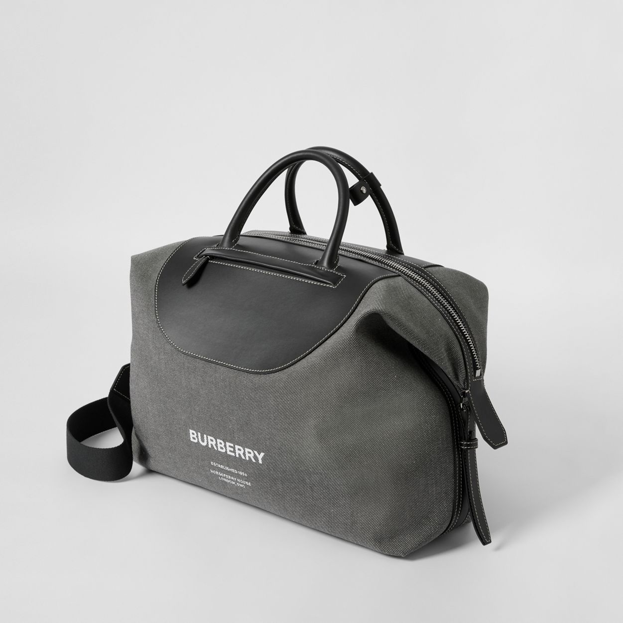 Horseferry Print Canvas and Leather Holdall - 4