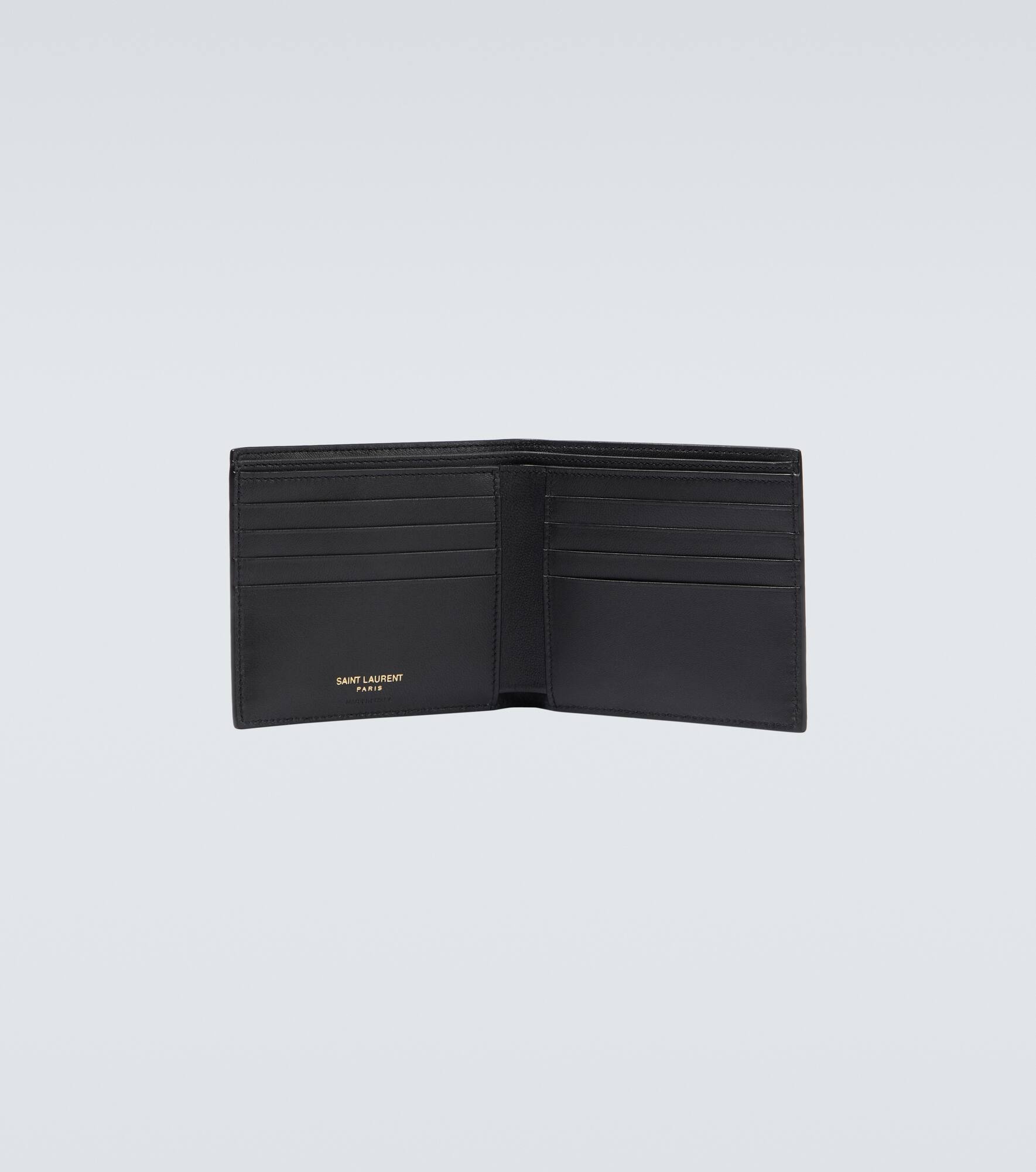 East/West croc-effect bifold wallet - 2