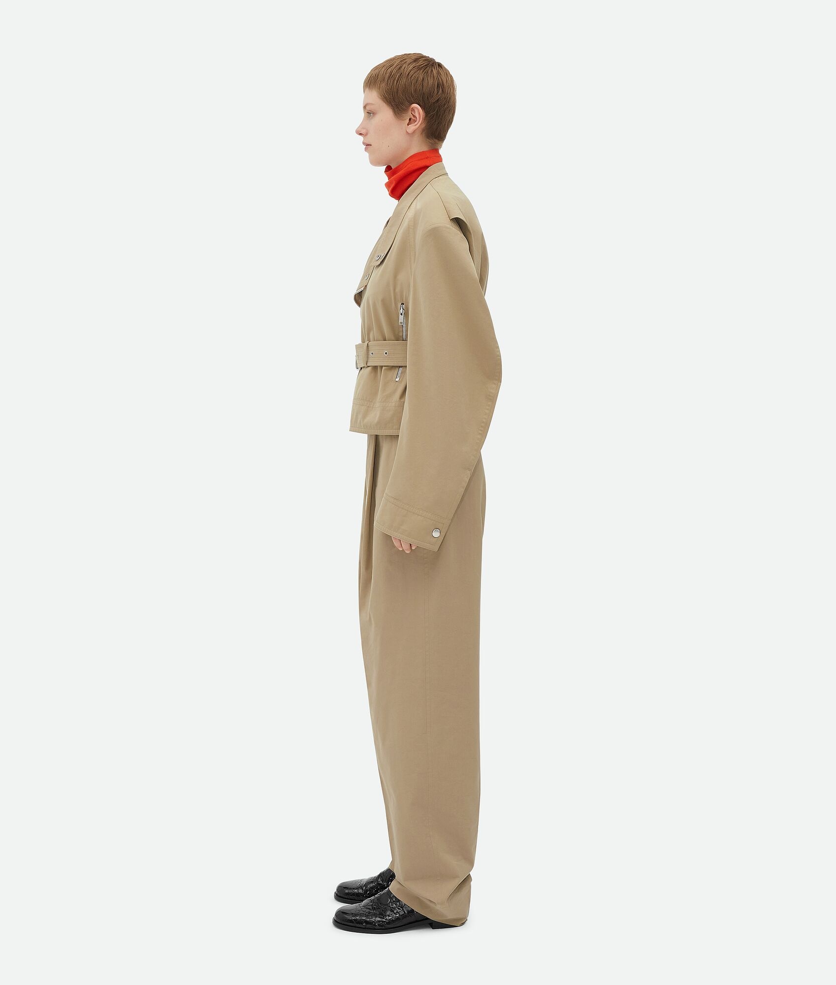 ブルゾン Bottega Veneta Belted Blouson Bottega Veneta Compact Cotton Blouson | REVERSIBLE