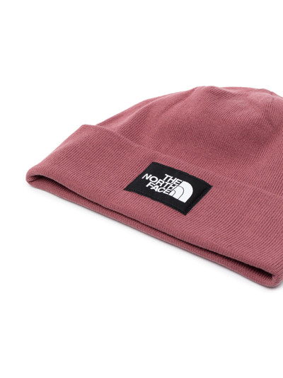 The North Face logo-patch ribbed beanie outlook