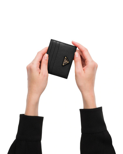 Prada Saffiano Leather Card Holder outlook