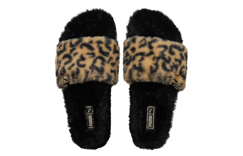 PUMA (WMNS) PUMA Shoes Sports slippers 'Black Yellow' 385804-02 outlook