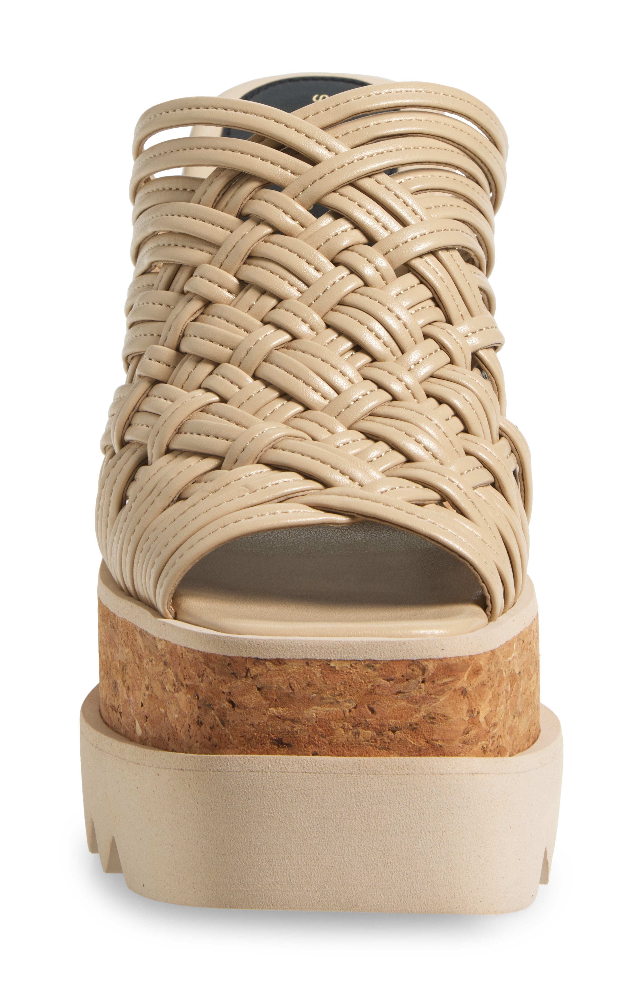 Stella McCartney Sneak-Elyse Platform Wedge Sandal in Ecru at Nordstrom - 4